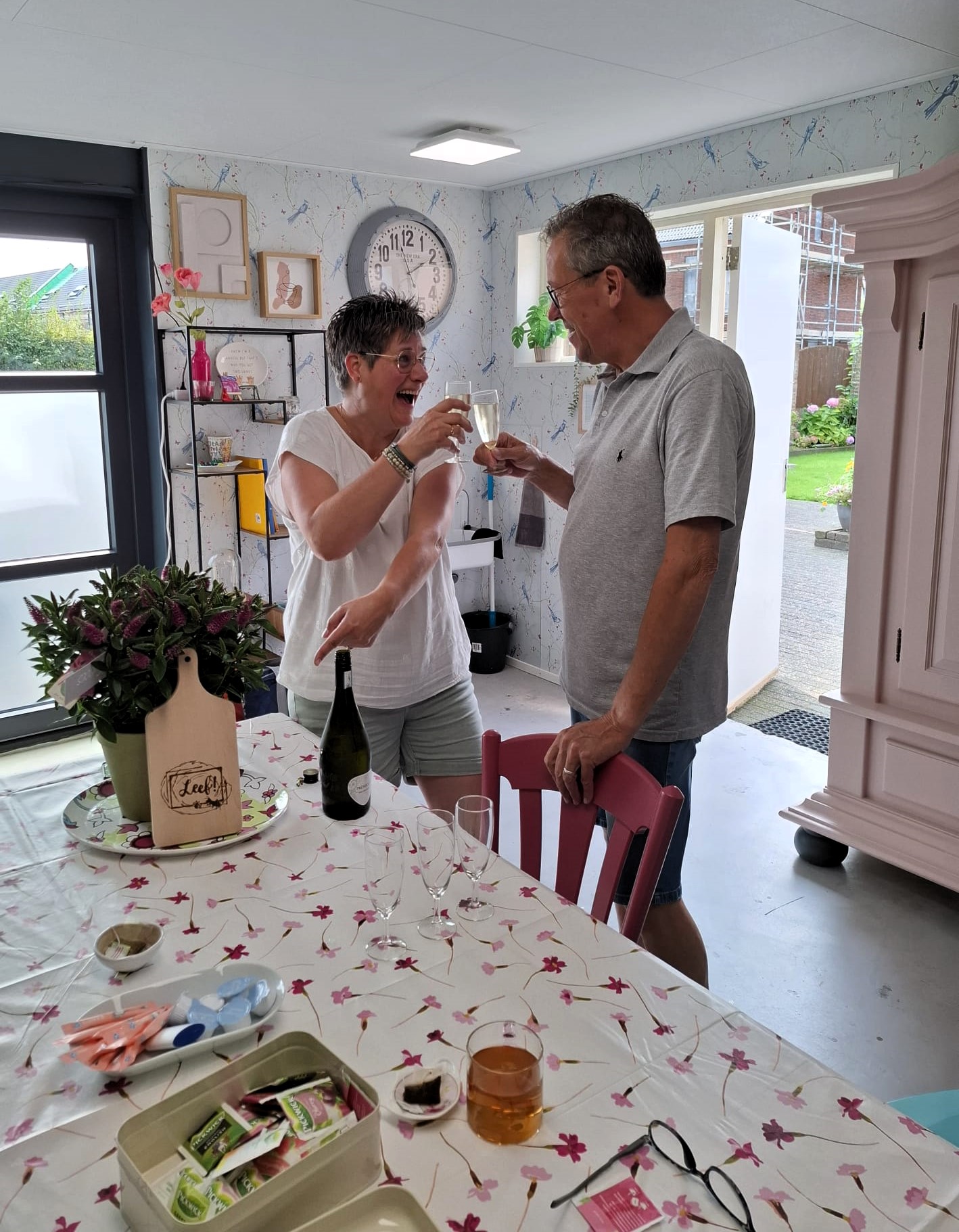 over – toast op de opening